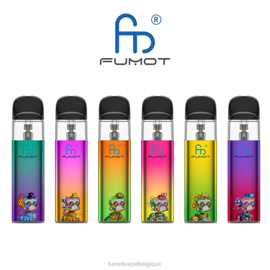 Fumot Dazzle Lite Kit de vape vide conforme à la DPT (1 pièce) 62HZ551 vert-violet Fumot belgique