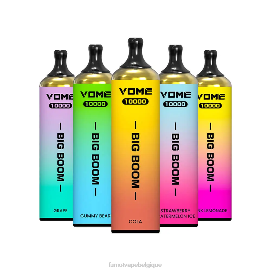 Fumot Vome Big Boom stylo vape jetable 10000 - 20ml (1 pièce) 62HZ446 glace à la fraise et à la pastèque Fumot disposable vape